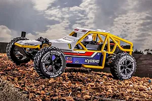 Kyosho Sandmaster 2.0 RC Buggy Electric 2WD 1/10 Scale RTR - White/Blue image 91431