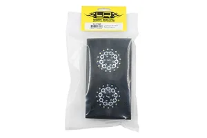 Yeah Racing 1.55" Black Aluminium CNC Machined 10 Spoke Beadlock Rims 2Pcs image 91691