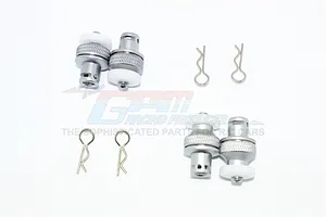 GPM Racing Gray Silver Aluminium Magnetic Body Mount Kit image 91703