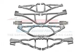 GPM Aluminium Lower Suspension Arm Kit w/Hardware - Silver