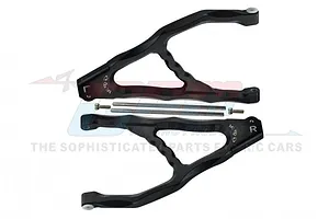 GPM Black Aluminium Rear Upper Suspension Arms 2Pcs w/ Pins