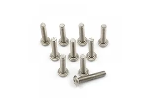 Yeah Racing Titanium 3x15mm Fine Thread Button Head Screws 10Pcs