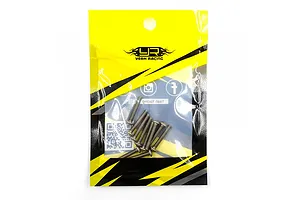 Yeah Racing Titanium 3x18mm Fine Thread Button Head Screws 10Pcs