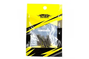 Yeah Racing Titanium 3x20mm Fine Thread Button Head Screws 10Pcs