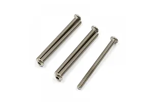 Yeah Racing Titanium 3x40mm Fine Thread Button Head Screws 5Pcs image 91947