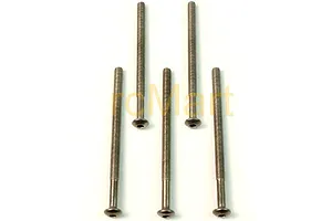 Yeah Racing Titanium 3x48mm Fine Thread Button Head Screws 5Pcs image 91949