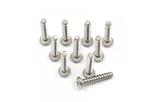 Yeah Racing Titanium 3x15mm Coarse Thread Button Head Screws 10Pcs