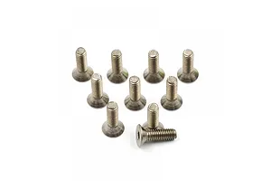 Yeah Racing Titanium 3x10mm Fine Thread Button Head Screws 10Pcs