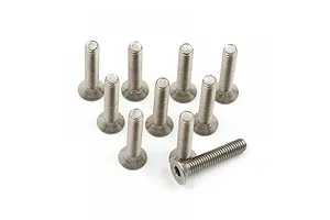 Yeah Racing Titanium 3x16mm Fine Thread Countersunk Head Screws 10Pcs