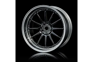 MST 1.9" 21 Off-Set Changeable Flat Silver/Silver Black Rims 4Pcs