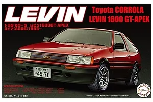Fujimi 1/24 1983 Toyota AE86 Levin Scaled Plastic Model Kit image 92578