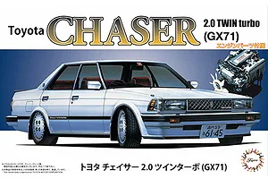 Fujimi 1/24 Toyota Chaser 2.0 Twin Turbo GX71 Scaled Plastic Model Kit image 92587
