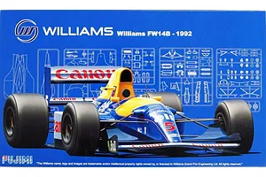 Fujimi 1/20 1992 Williams FW14B Formula One Grand Prix Scaled Plastic Model Kit image 92620