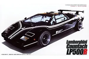 Fujimi 1/24 Lamborghini Countach LP500R Scaled Plastic Model Kit image 92633