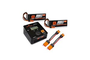 Spektrum Smart Powerstage Bundle w/ 2 5000mAh 14.8V 100c LiPo Batteries & S2100 Charger w/ IC3/IC5 Adaptor image 92929