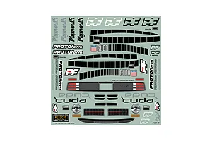 Protoform 1/10 1970 Plymouth Barracuda Unpainted VTA Body Shell image 93149