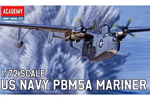 Academy 1/72 USN PBM-5A Mariner Flying Boat Bomber Scaled Plastic Model w/ Australian Navy Decals image 93158