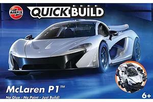 Airfix Quickbuild Mclaren P1 Plastic Model Kit - Silver image 93193