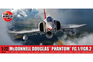 Airfix 1/72 McDonnell Douglas Phantom FG.1/FGR.2 Fight Jet Scaled Plastic Model Kit image 93196