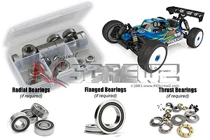 RC Screwz RC8B4.1 Complete Rubber Shielded Bearing Kit