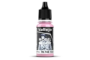 Vallejo Model Colour Light Pink Matte Acrylic Paint 18ml image 93406