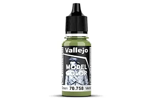 Vallejo Model Colour Bright Green Matte Acrylic Paint 18ml image 93416