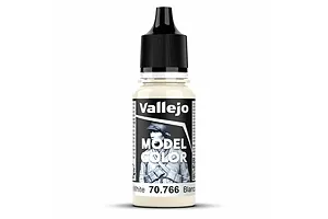 Vallejo Model Colour Cream White Matte Acrylic Paint 18ml image 93424