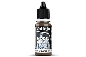 Vallejo Model Colour BC Dark Brown Matte Acrylic Paint 18ml image 93426