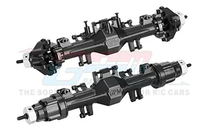 GPM Racing Black Aluminium Complete Quick Release Front & Rear Axle Set 2Pcs image 93492