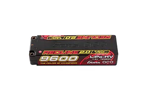 Gens Ace Redline 2.0 7.6V 9600mAh 140C HV Short Hard Case LiPo Battery image 93580
