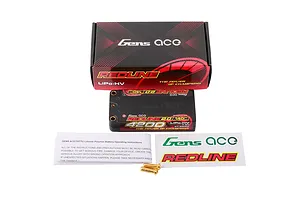 Gens Ace Redline 2.0 7.6V 4200mAh 140C HV Short Hard Case LiPo Battery image 93587