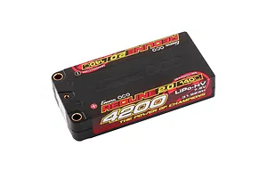 Gens Ace Redline 2.0 7.6V 4200mAh 140C HV Short Hard Case LiPo Battery image 93589