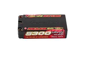 Gens Ace Redline 2.0 7.6V 5300mAh 140C HV Short Hard Case LiPo Battery image 93590