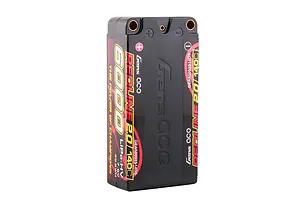 Gens Ace Redline 2.0 7.6V 6000mAh 140C HV Short Hard Case 2S2P LiPo Battery image 93598