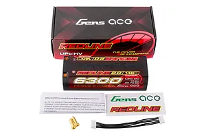 Gens Ace Redline 2.0 15.2V 6300mAh 140C HV Hard Case LiPo Battery image 93604