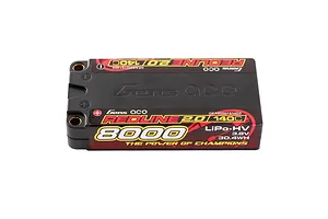 Gens Ace Redline 2.0 3.8V 8000mAh 140C HV Short Hard Case LiPo Battery image 93605