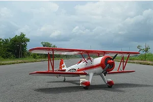 Seagull RC Plane Red Barron Pizza Squadron's Stearman 1.8m Warbird Kit - White/Red image 93744