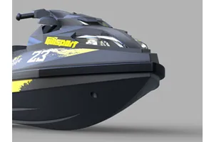 UDI 14" Inkfish RC Jet Ski Electric Brushless RTR - Black/Yellow image 93781