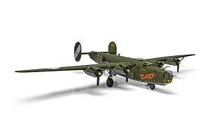 Airfix 1/72 Consolidated B-24H Liberator Bomber Scaled Plastic Model Kit image 93805