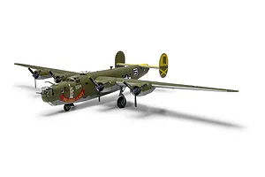 Airfix 1/72 Consolidated B-24H Liberator Bomber Scaled Plastic Model Kit image 93809