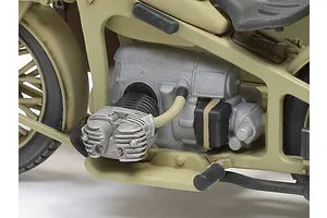 Tamiya 1/35 German KS600 Motorcycle with Sidecar Scaled Plastic Model Kit image 93840