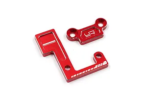 Yeah Racing Red Aluminium Main Shaft Bearing Mount Set image 3