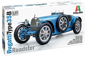 Italeri 1/12 Bugatti 35B Roadster Scaled Plastic Model Kit image 94006