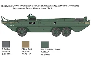 Italeri 1/72 DUKW &amp;quot;D-Day 80th Anniversary&amp;quot; Amphibious Truck Scaled Plastic Model Kit image 4