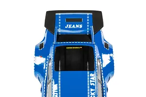 Scalextric 1/32 Porsche 911 Carrera RSR 3.0 - Wallys Jeans Slot Car image 94159