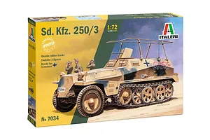 Italeri 1/72 Sd. Kfz. 250/3 APC Scaled Plastic Model Kit image 94172