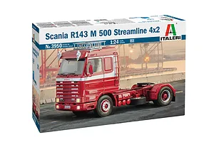 Italeri 1/24 Scania R 143 M 500 4x2 Streamline Truck Scaled Plastic Model Kit image 94198