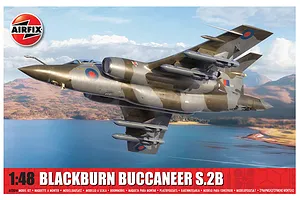 Airfix 1/48 RAF Blackburn Buccaneer S.2 Fighter Scaled Plastic Model Kit image 94216