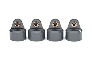 Traxxas Grey Aluminium GT-Maxx Shock Caps 4Pcs