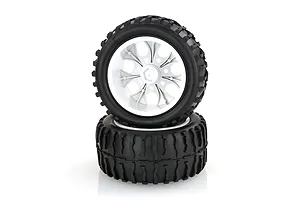 HSP 2.8" Off Road Tyres on White Rims - Wheels 2Pcs image 9452
